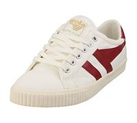 Gola Tenis Mark Cox, Zapatillas Mujer, Blanco Roto y Rojo Oscuro, 36 EU