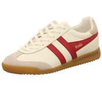 Gola Tenis Torpedo para mujer, Blanco roto rojo oscuro dorado, 38 EU