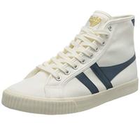 Gola Tennis Mark Cox High, Zapatillas para Mujer, Blanco Roto/Azul Vintage, 24 EU