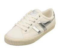 Gola Tennis Mark Cox, Zapatillas de Moda Mujer, Blanco Apagado Blanco Plata Wj, 38 EU