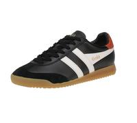 Gola Torpedo Leather, Zapatillas de Moda Hombre, Black/Off White/Moody Orange, 43 EU