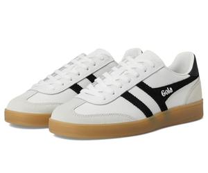 Gola Viper Leather, Zapatillas de Moda Mujer, White/Black/Gum, 38 EU