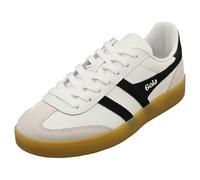 Gola Viper Leather, Zapatillas de Moda Mujer, White/Black/Gum, 39 EU