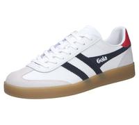 Gola Zapatillas de cuero Viper para mujer blancas, White Navy Red Gum, 44 EU