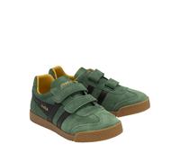 Gola Zapatillas de piel con tiras autoadherentes Harrier Strap. Talla 30. Color Verde