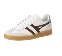 Gola Zapatillas de piel Viper para mujer, White Dark Brown Air Gum, 36 EU