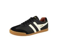 Gola Harrier Leather, Zapatillas de Moda Hombre, Black/White/Moody Orange, 48 EU