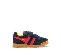 GOLA Zapatillas Harrier Velcro. Color azul oscuro/rojo
