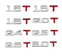 GOLCD Emblema de Metal para Maletero Trasero de Coche, Pegatina para vehículo, para 3, 1,4, 1,5, 2,4, 1,6, 1,8, 2,0, 2,2, 2,5, 2,8 y 3,0 T