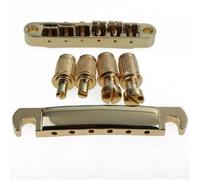 Gold ABR-1 Tune-O-Matic puente y tope trasero con pernos de anclaje y ruedas para pulgar