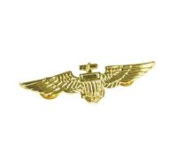 Gold Aviator Metal Pin Pilot Captain Badge Wings (disfraz)