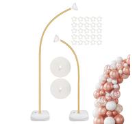 Gold Balloon Arch Kit - Gold Arch Backdrop Holder with Base | Bendable Decoration Frame Backdrop Holder for Anniversaries Party Flower Holiday Garland Photography Wedding | Balloon Ārch Stand