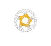 (gold) Bicycles Floating Disc Brake Rotor 140mm/160mm/180mm Stainless Steel Bicycles Rotor with 6 Bolts for Mountain Bicycles Red