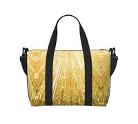 Gold Bling - Bolsas de lona para viajes, ligeras Oxford, bolsas de viaje para artículos personales para mujeres, bolsas de gimnasio ideales para hombres, Black, Talla única