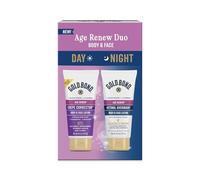Gold Bond Age Renew Day & Night Duo Set para cuerpo y cara, loción correctora para crepé de piel, tensa visiblemente la piel y loción nocturna con retinol, hace que la piel sea visible, 8.6