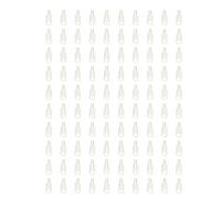 Gold Bottle Clips 100 Pcs | Cute Paperclips for School/Office
