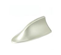 (Gold)Car Antenna Self-adhesive Universal Shark Fin Shape Radio FM Signal Aerial Trim compatible Auto