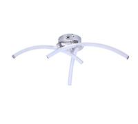 Gold Chrome Plating Modern LED Ceiling Chandelier Lighting Chandelier in The Living Room for Bedroom Kitchen Indoor Lighting (Glow : Cool White Size : Dia30cmxH15cm) (Cool White Dia55cmxH18cm)