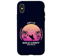 Gold Coast Australia Surf Deporte Palmera Recuerdo Regalo Carcasa para iPhone X/XS
