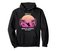 Gold Coast Australia Surf Deporte Palmera Recuerdo Regalo Sudadera con Capucha