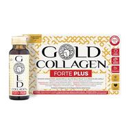 Gold Collagen Gold Collagen Forte 10 frascos - 500 g | 23 ingredientes activos con ácido hialurónico, vitamina C, biotina, zinc, hidratación y elasticidad de la piel