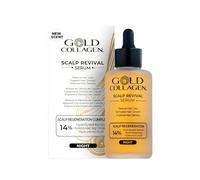 GOLD COLLAGEN Scalp Revival - Sérum Cabello Noche para Crecimiento y Anticaída con Ácido Hialurónico y Extractos Naturales, Tratamiento Hidratante Cabello con Keratina, Aceite Pelo Seco Dañado 100 ml