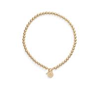 Gold Collar con abalorios con logotipo dorado TALLA ÚNICA