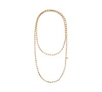 Gold Collar de cuarzo con abalorios TALLA ÚNICA