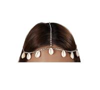 Gold Colour Tassels Pendant Head Chain Multi-layer Wedding Supplies Women's Accessories para ocasiones especiales y festivales(Silver)