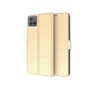 (Gold) Compatible For Motorola Edge 50 Neo 5G Case Shockproof TPU Inner Shell Leather Phone Cover Card Slot