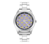 Gold Crown Princess Or Queen - Reloj casual para hombre con correa de acero inoxidable y cuarzo de aleación