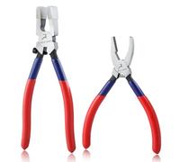 GOLD DEER Juego de 2 alicates para romper vidrio, alicates para correr y romper, alicates de corte de vidrio con tornillo ajustable, herramienta profesional de corte de vidrio para vidrieras, kit de