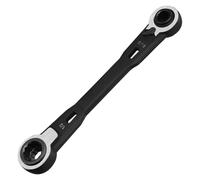 GOLD DEER Juego de llaves de trinquete reversibles 4 en 1 SAE 5/40.6 cm, 3/20.3 cm, 7/40.6 cm 1/5.1 cm, juego de llaves de carraca, engranaje de trinquete de 72 dientes, acero CR-V