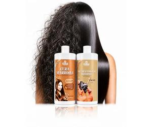 Gold DIAMOND - Tratamiento de Keratina Cera Marroquí 1000mL - Kit de Alisador Brasileño Sin Formol - Formato Profesional - Alisado Hasta por 7 Meses - Máxima Rentabilidad para Salón y Uso Intensivo