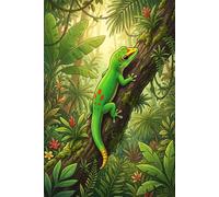 Gold Dust Day Gecko Journal - Natural Habitat Cover: Part of the Lizard Collection - Themed for Kids, Teens & Adults - with Lined Pages