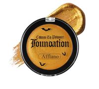 Gold Face Body Paint Creme Metallic Eye Black Full Coverage Foundation Bodypaint Make-up für Erwachsene Kinder Mischbar Wasserdicht Gold Facepainting für Halloween Special SFX Cosplay Bühne Make-up