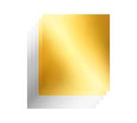 Gold Foil - Aluminum, 11.81x11.81in Leaf Sheet Craft | Embossing Foil Sheets Set, Heavy-Duty Gold And Silver Foils For Card Making, Home Decor, School Projects, Holiday Crafts, Engraving, Tooling