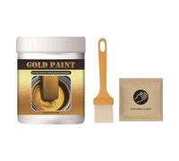 Gold Furniture Paint - Water Based Glitter Effect Paint | 300g Crafting Ṕaint, Smooth Wood Fabric Door Iron Painting Supply For DIY Walls Hardware Jewelry