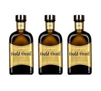 Gold Grail Premium Gin destilado premium selección gourmet - 3 Botellas x 70 cl