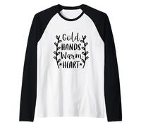 Gold Hands Warm Heart Fur Moms Cute Dog Lover Gift Camiseta Manga Raglan