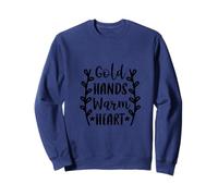 Gold Hands Warm Heart Fur Moms Cute Dog Lover Gift Sudadera
