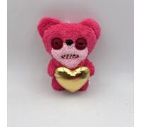 (Gold Heart Bear)Llavero de felpa coleccionable Fuggler con piel corta suave para niños regalo y decoración