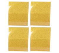 Gold Heat Transfer Film, Heat Transfer Sheet for Fabric, Glitter HTV Iron On with Easy Cut and Smooth Application, 4 Sheets 11.8 x 9.8 Inches for T Shirts Bags Aprons Hats DI