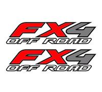 GOLD HOOK Calcomanía Ford FX4, calcomanía todoterreno Ford F250 F350 F450 Super Duty Truck, fondo transparente, juego de 2