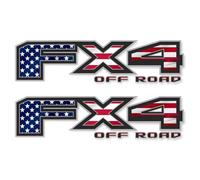 GOLD HOOK FX4 Off Road Calcomanías para Ford F250 F350 F450 (2017-2020) Bandera de Estados Unidos (paquete de 2)