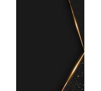 Gold Lines By MOHD57-Premium Lined Notebook - 8.25 x 11 Inches, 140 Pages - Large Writing Journal for School, Office, or Personal: Hardcover with ... - Perfect for Journaling,Note-Taking.