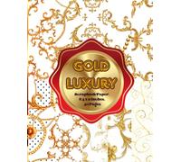 Gold Luxury Scrapbook Paper 8.5 x 11 Inches, 40 Pages: 20 Double Sided Sheets with 10 distinctive Designs