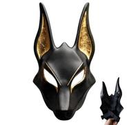 Gold Masquerade-Maskz, Egyptian Jackal Cosplay Prop, Halloween-Maskz