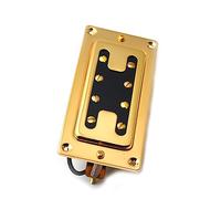 Gold Mini Style Two Line 8 Hole Bajo Eléctrico Humbucker Pickup Neck/Bridge Pickup Juego de Pastillas Guitarra (Color : Bridge)