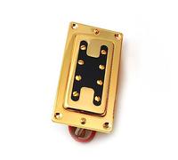 Gold Mini Style Two Line 8 Hole Bajo Eléctrico Humbucker Pickup Neck/Bridge Pickup Juego de Pastillas Guitarra (Color : Neck)